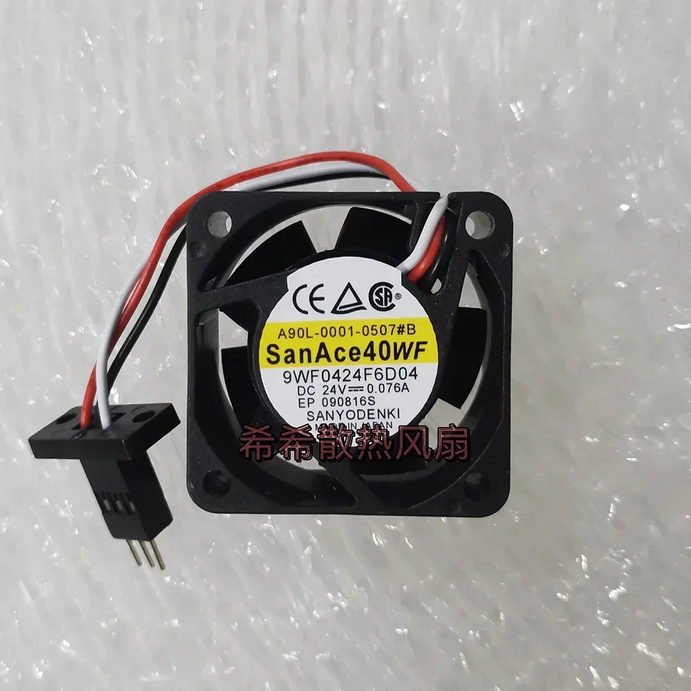

+New for 9WF0424H6D03 DC 24V 0.076a 4020 4cm 40*40*20MM frequency converter servo fan