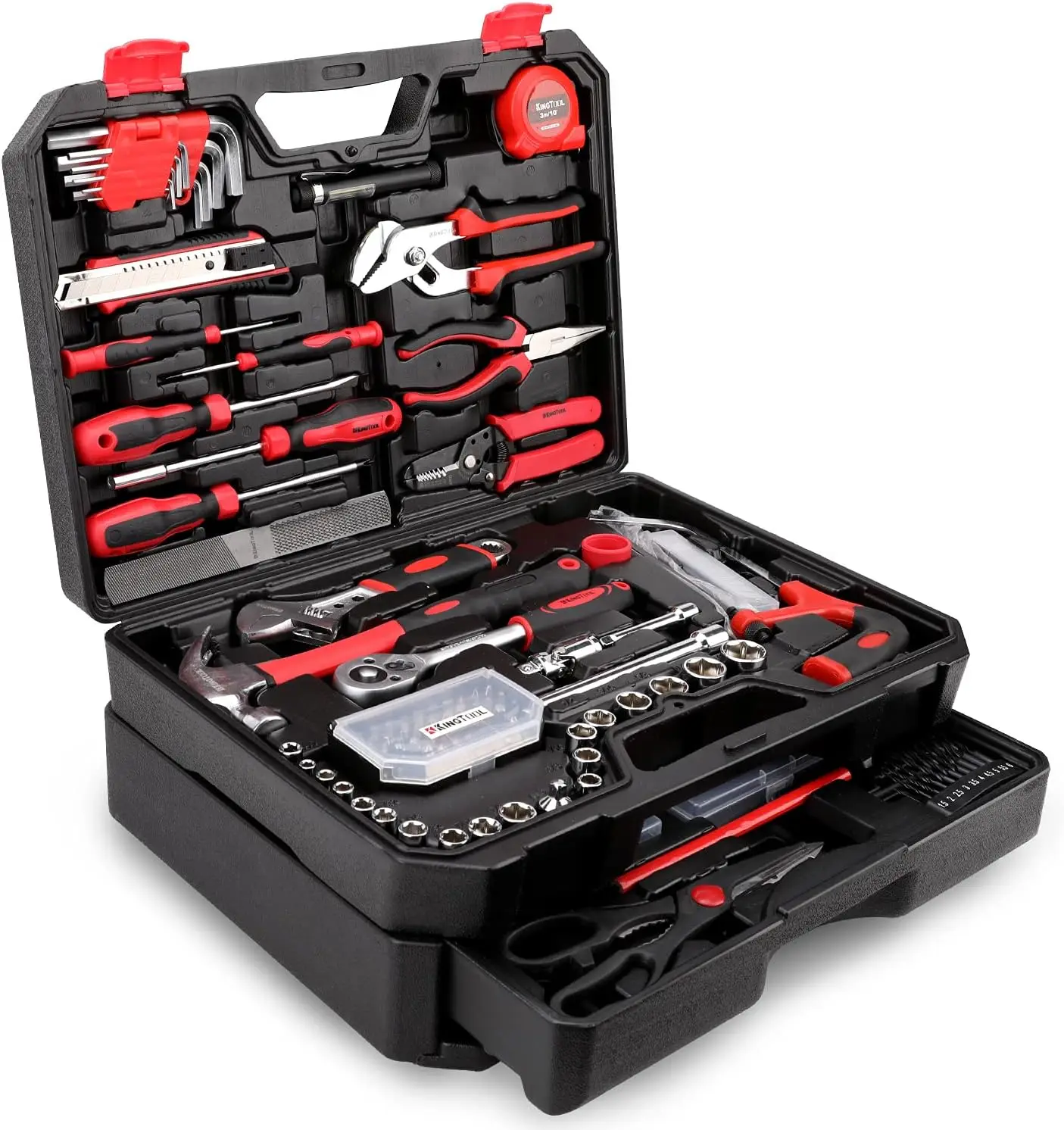 

325-Piece Home and Auto Repair Tool Kit with Storage Case, Ideal for DIY Projects and Household Maintenance