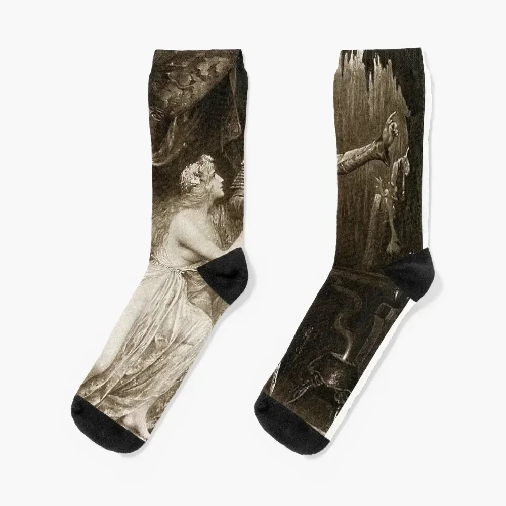 

Tannhuser... Mythical German Knight Socks halloween sheer basketball Stockings Women Socks Men's