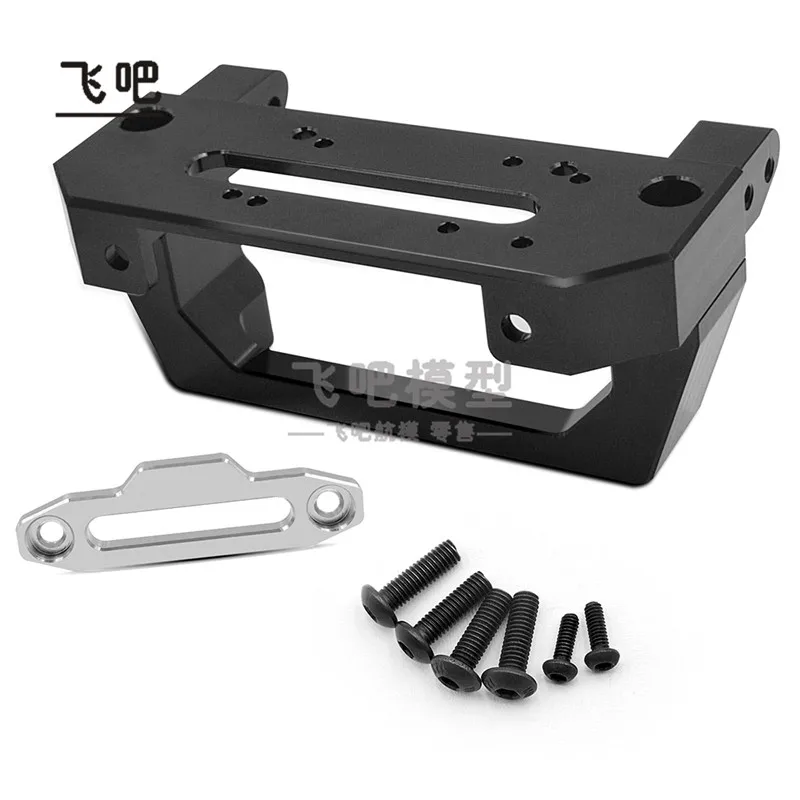 

Metal Front Bumper with Built-in Winch Base for 1/10 RC Crawler Car AXIAL SCX10 II 90046 VS4 JIMNY Jeep Chevrolet K10 Car DIY