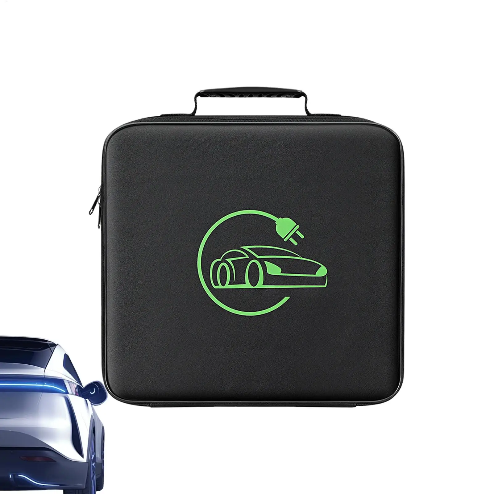 EV Charger Storage Bag Power Supply Cord Bag Electric Car Charging Cable Bag for Automobile Truck Outdoor Road Trip Riding Long
