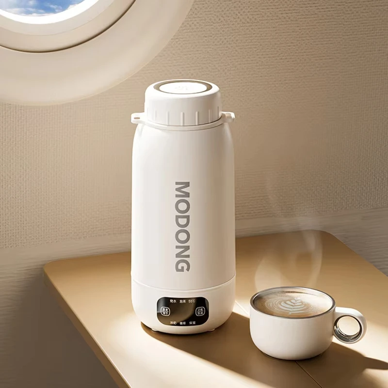 1.0L Electric Heating Cup Multifunction Boiled Water Pot Outdoors Travel Teapot 12V 24V 220V Portable Electric Kettle Home Car