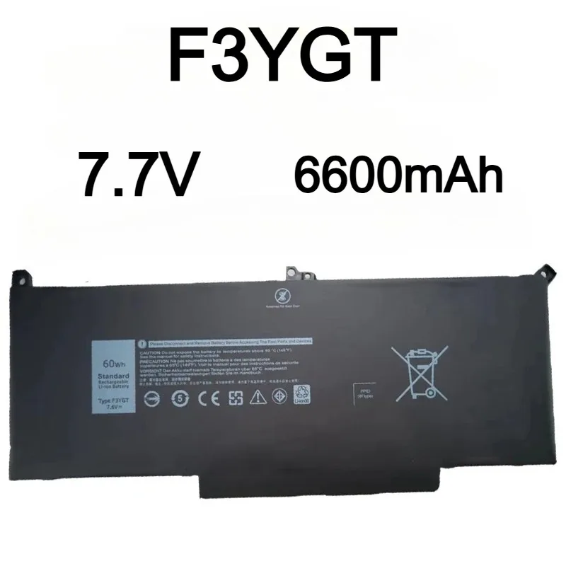 

NEW F3YGT batería para Dell Latitude 7480 12 13 7000 7280 7290 E7280 E7290 E7380 E7390 7000 7380 7390 7480 7490 2X39G DJ1J0