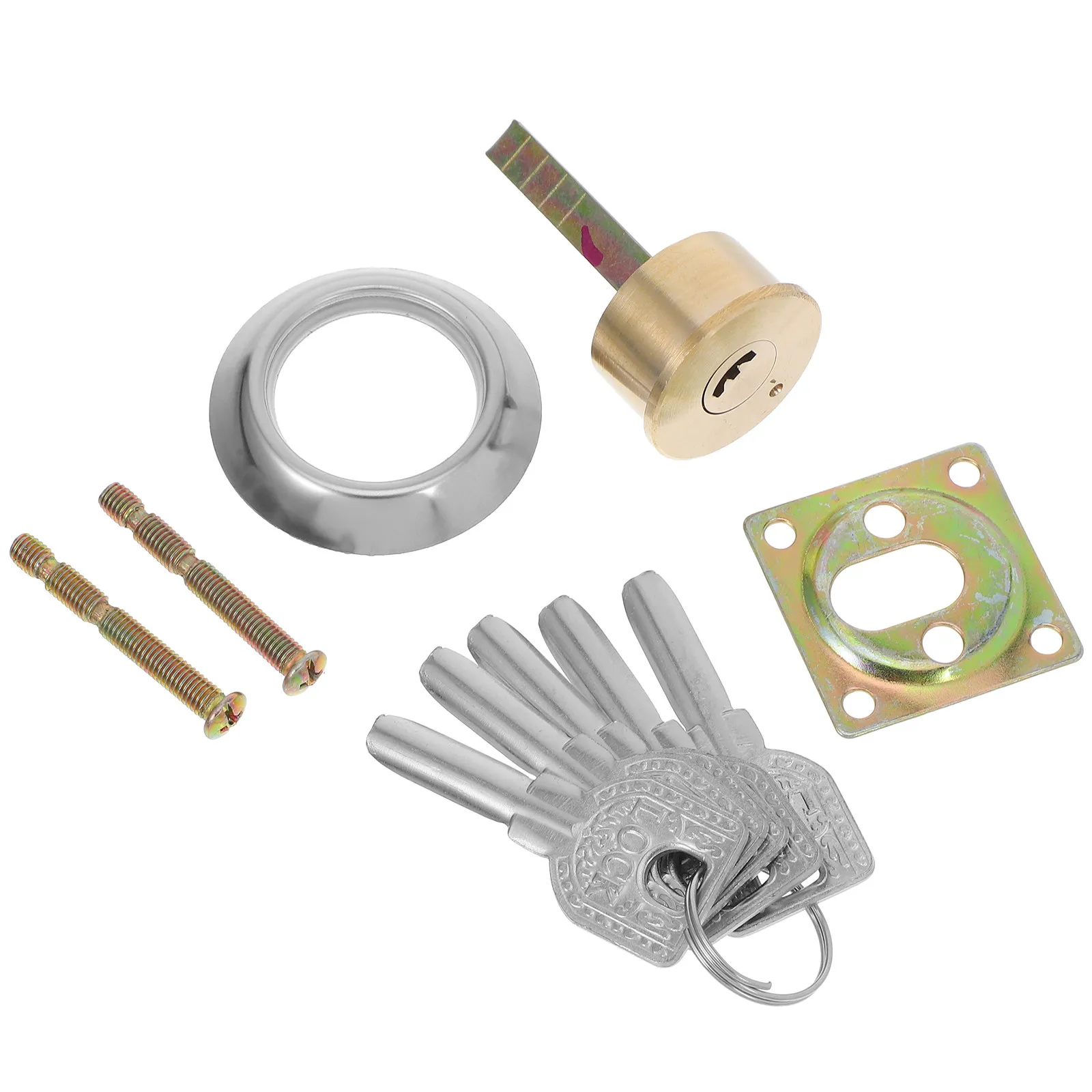 

Universal Door Lock with Copper Exterior Security Lock for Household Fire Door Replacement Security Locks