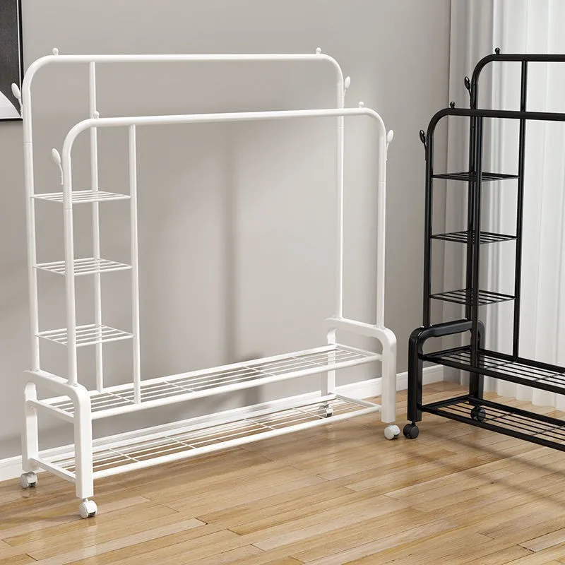 

Clothes drying rack floor-to-ceiling bedroom household folding indoor coat rack simple balcony storage cool drying clothes rack