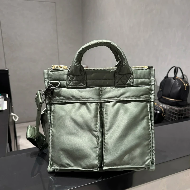 

2025 new lightweight nylon portable shoulder casual backpack, commuter tote bag for men