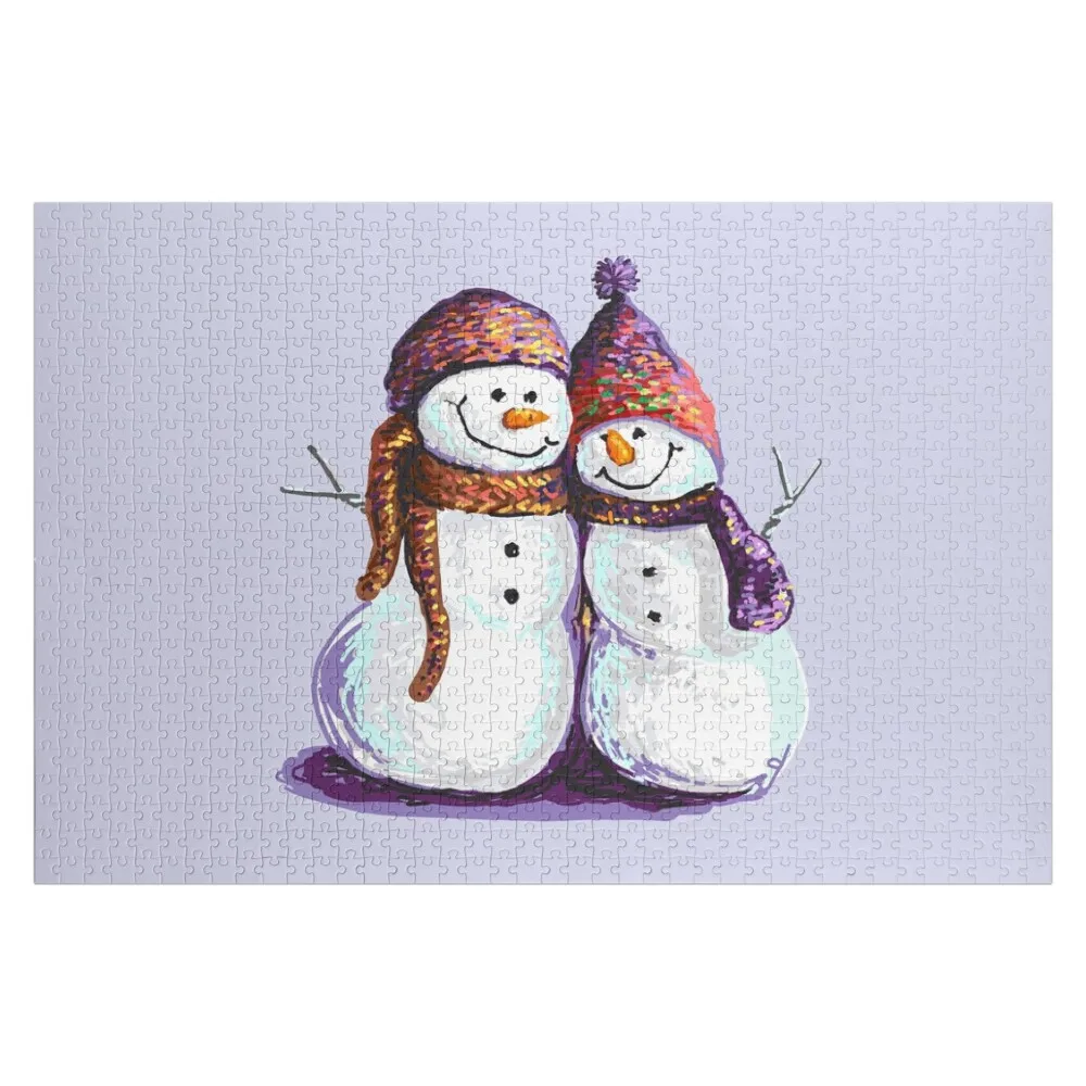 

Счастливый снеговик Snuggles Пазл Персонализированные рождественские подарки Детские игрушки на заказ Пазл