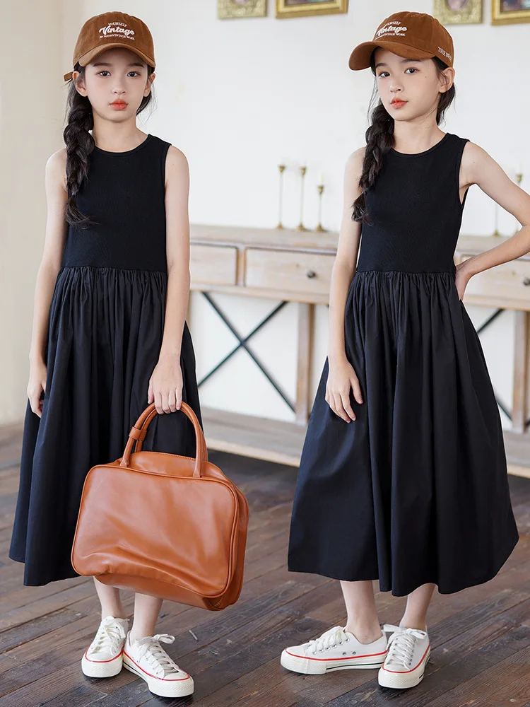 Maxi Długa sukienka dla małych – Summer Clothing Teen Girls recenzja i cena