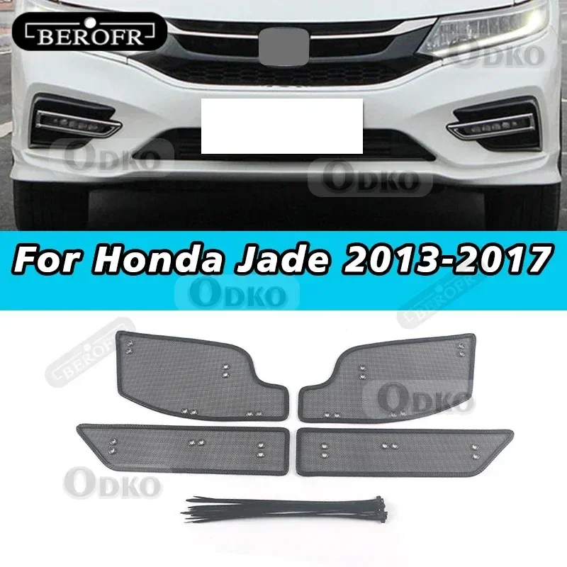 

Car Middle Insect Screening Mesh Front Grille Insert Net Anti-mosquito Dust for Honda Jade 2013-2016 2017+ Accessories