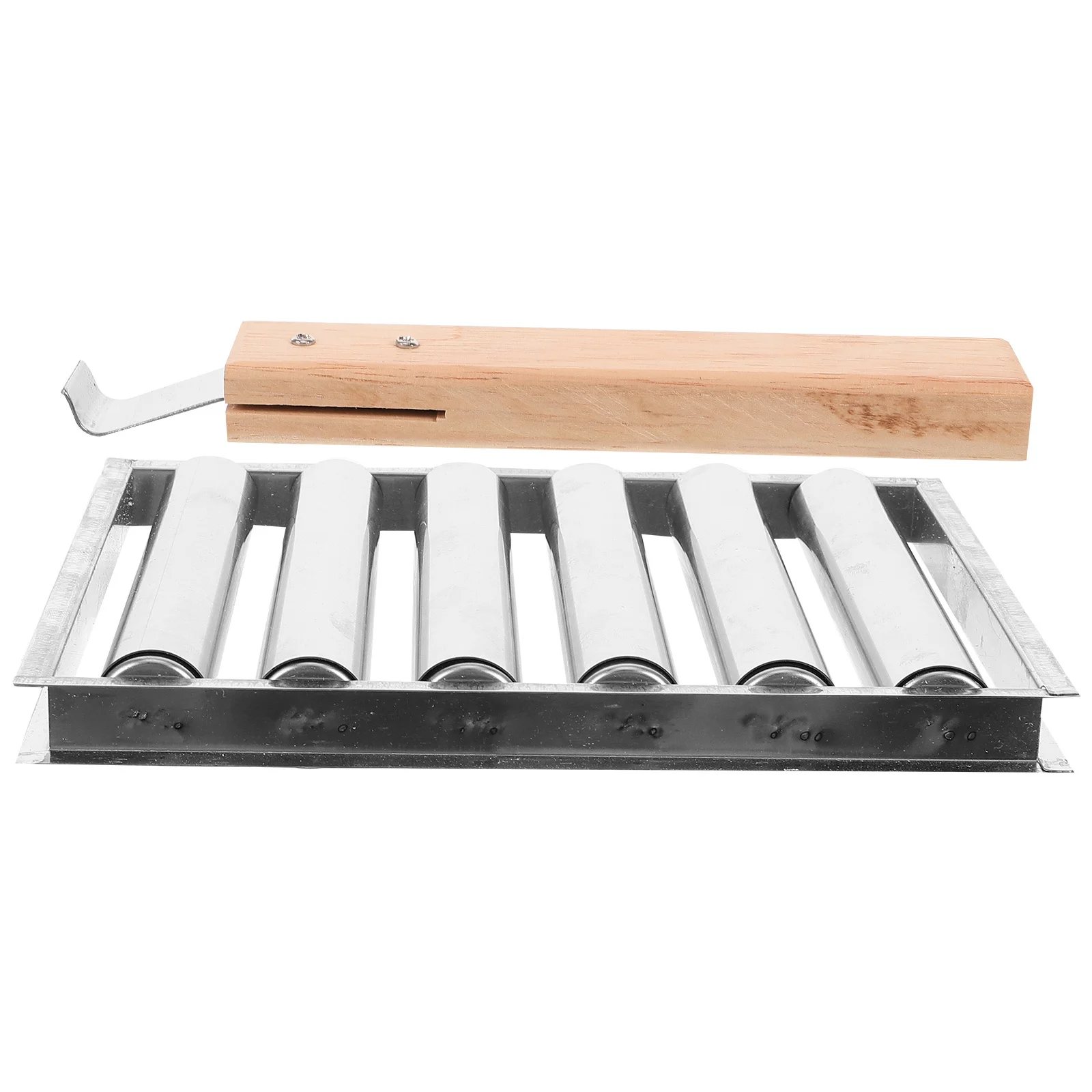 

Sausage Roller Stainless Steel Bbq Rack Lightweight Sturdy Campfire Party Outdoor Barbecue Grill Sausage Holder