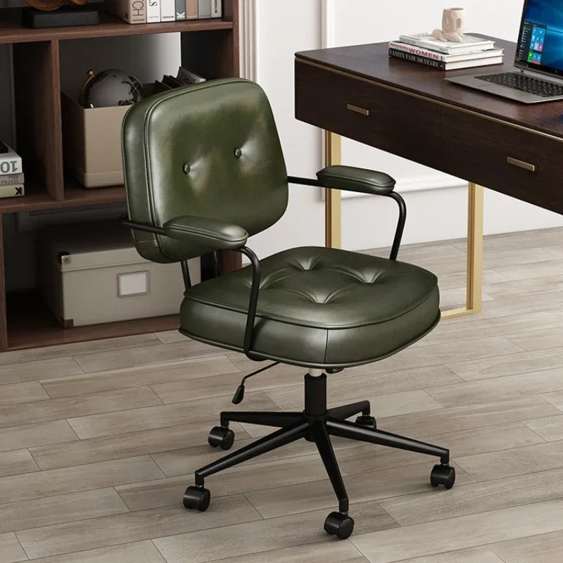 30 ° Recline Backrest Office Chair Computer Armchair Comfortable 360° Rotation Swivel Chair Portable Lifting Office Furniture