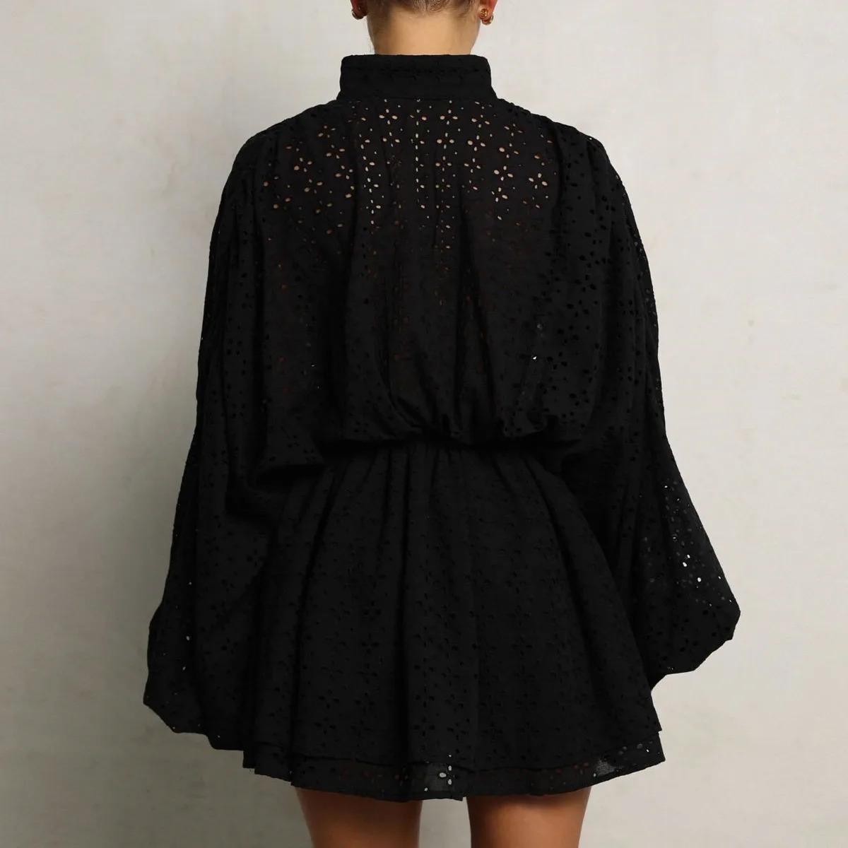 Kwtx elegante sexy noite mini vestido rendas recorte bordado gravata-cintura festa streetwear primavera verão 2025 simples chique