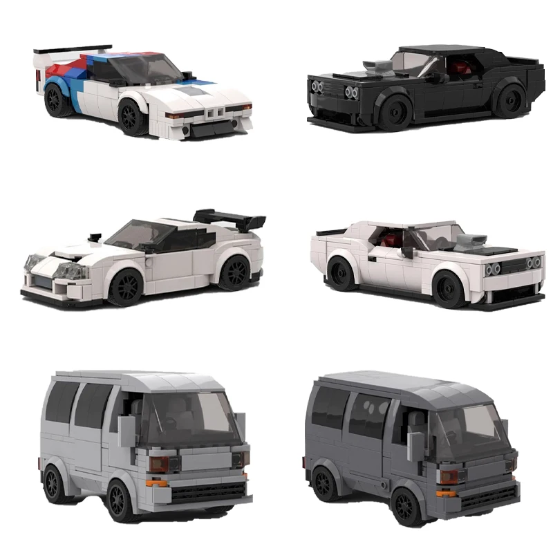 

Children's Toys Building Blocks MOC-8 Grid Car Sports Car Model DIY Decorative Toy, Birthday Gift, Christmas Gift