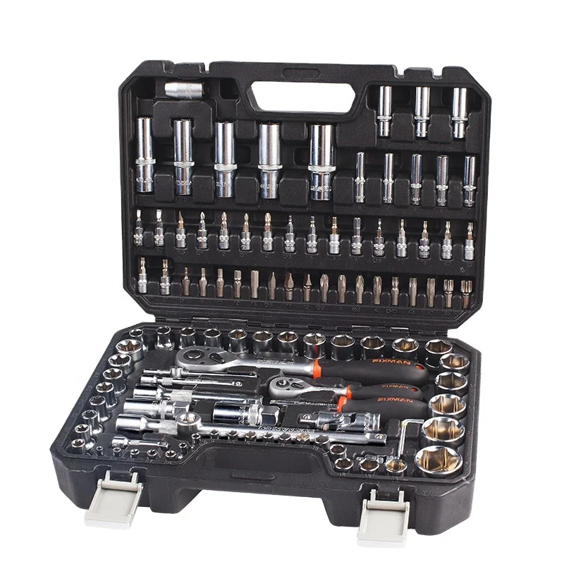 

ZAIQU FIXMAN 218(216)pcs Dr. Socket Set for Car Repair Ratchet Wrench Universal Hand Tools