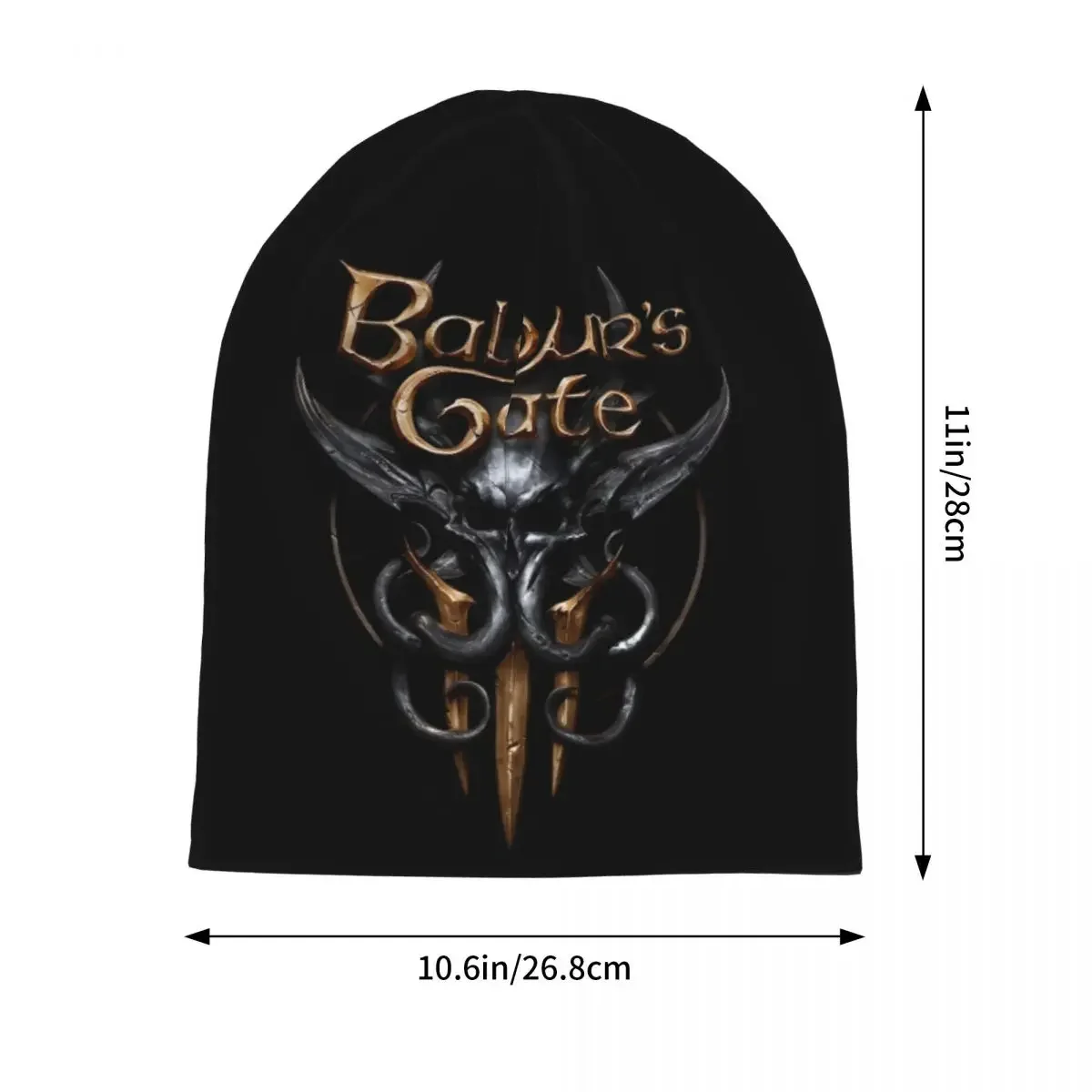 Baldurs Gate 3 Video Game Autumn Winter Beanies Skullies Beanies Caps Men Stylish Warm Thermal Elastic Bonnet Knitting Hats