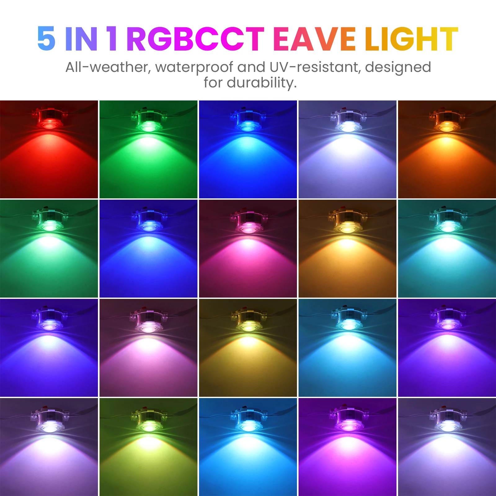 Imagem -02 - Rgbcct Led Strip Ip67 à Prova Dágua 30m 60leds 90m 180leds Bluetooth App Controle Home Garden Decor Rgb Light dc 24v