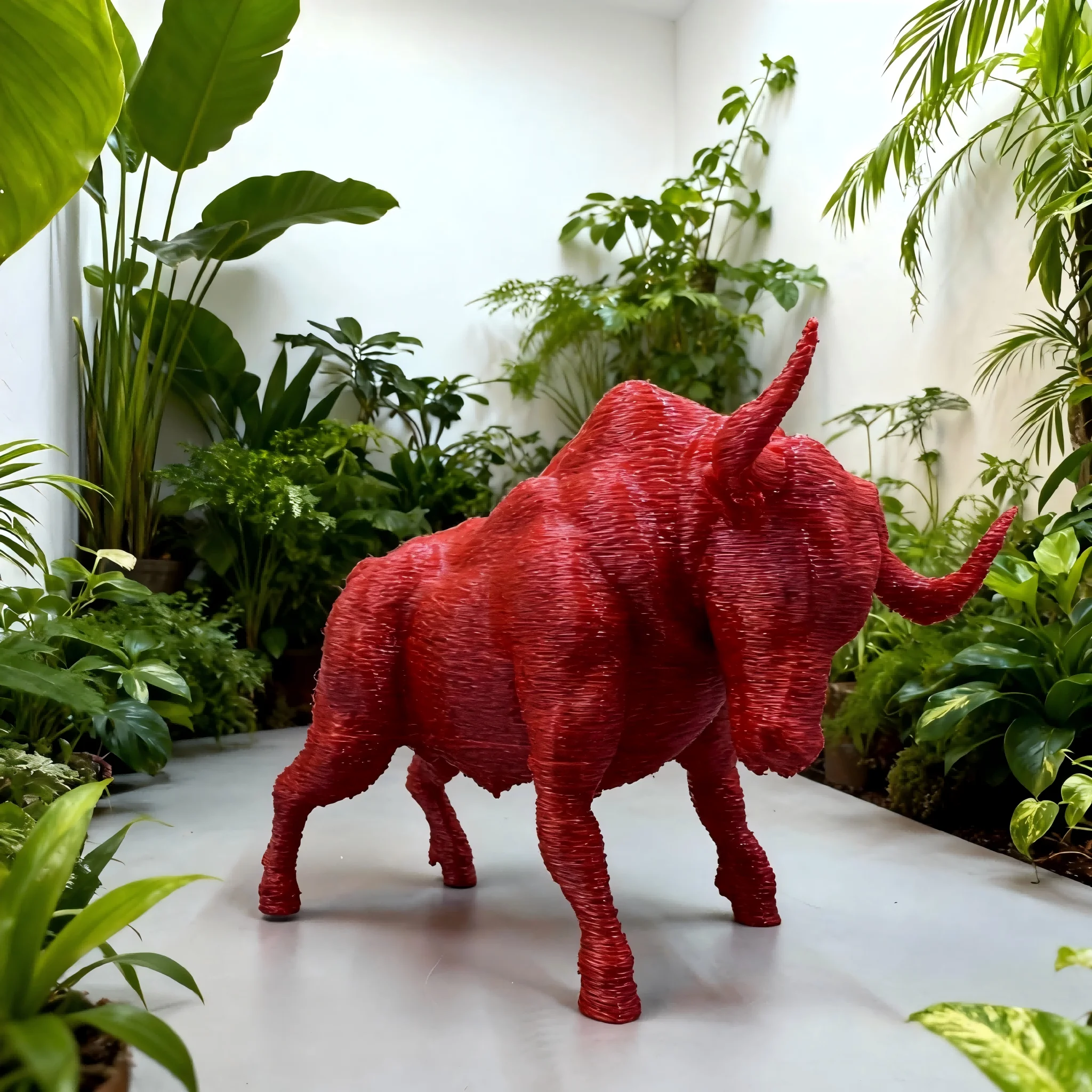 1Pc Artistic Red Bu…