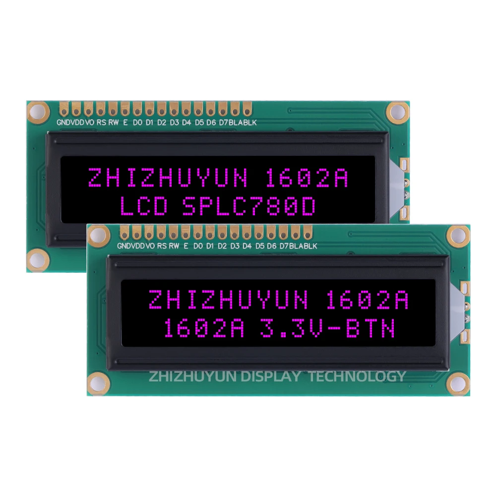 Stabilna dostawa towarów 1602A ekran LCD moduł wyświetlacza BTN czarny Film czerwona czcionka wyświetlacz LCD/LCM ekran 80*30*11Mm