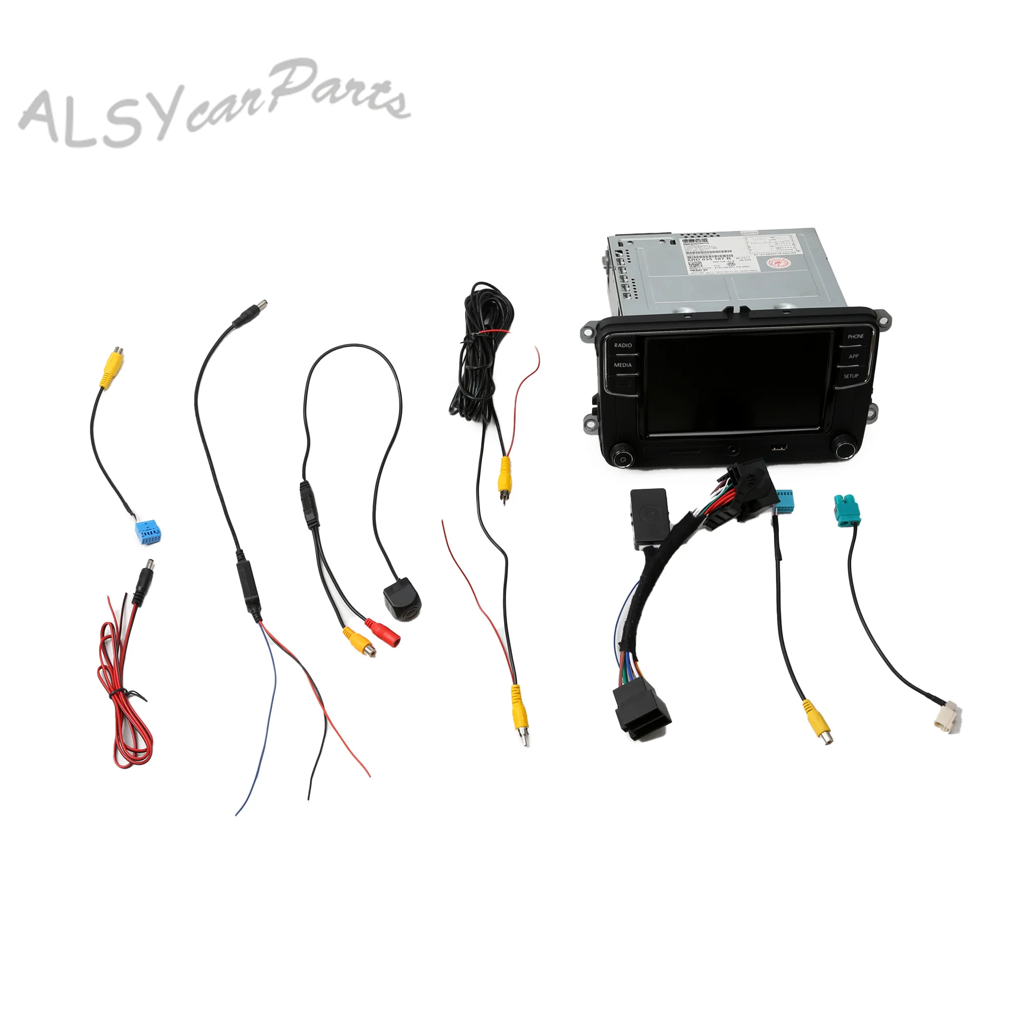 RCD330 187B CD Player + Rear View Camera + CAN Simulator Kit For VW PASSAT B6/3 SCIROCCO Seat Alhambra 7N Skoda 6RD 035 187 B