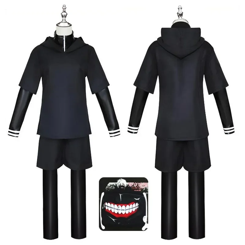 

Tokyo Ghoul Kaneki Ken Eating Seed Battle Suit 4 Piece Set Cosplay Anime Costume Spot