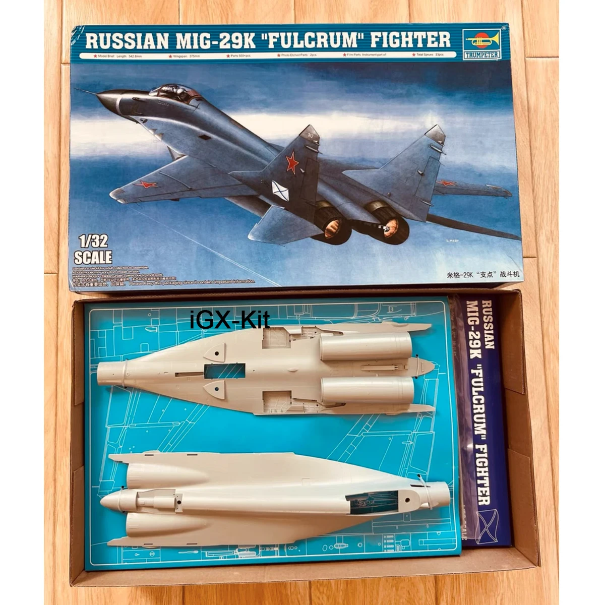 

Trumpeter 02239 1:32 Scale Russian Mig29 MiG-29K Fulcrum Fighter Military Plane Aircraft Plastic Assembly Model Building Kit