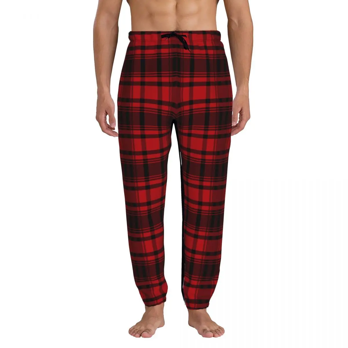 Viser de survêtement de jogging décontractés pour hommes, pantalons à carreaux tartan, pantalons de survêtement pour hommes, Fjdehors