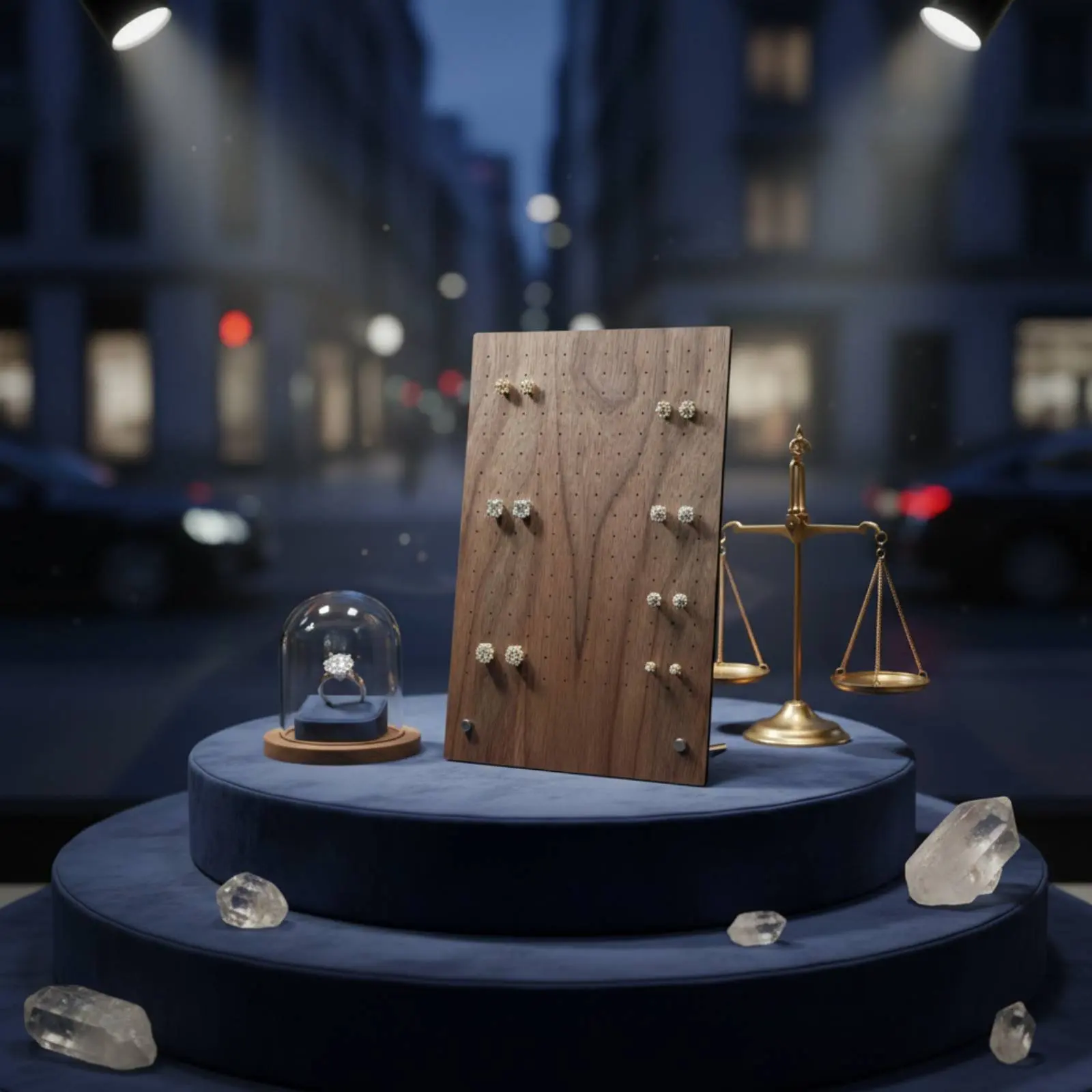 

Necklace Display Board Finely Polished Wooden Necklace Stand Desktop Jewelry Display Stand Perfect Gift Notion for Dresser Top