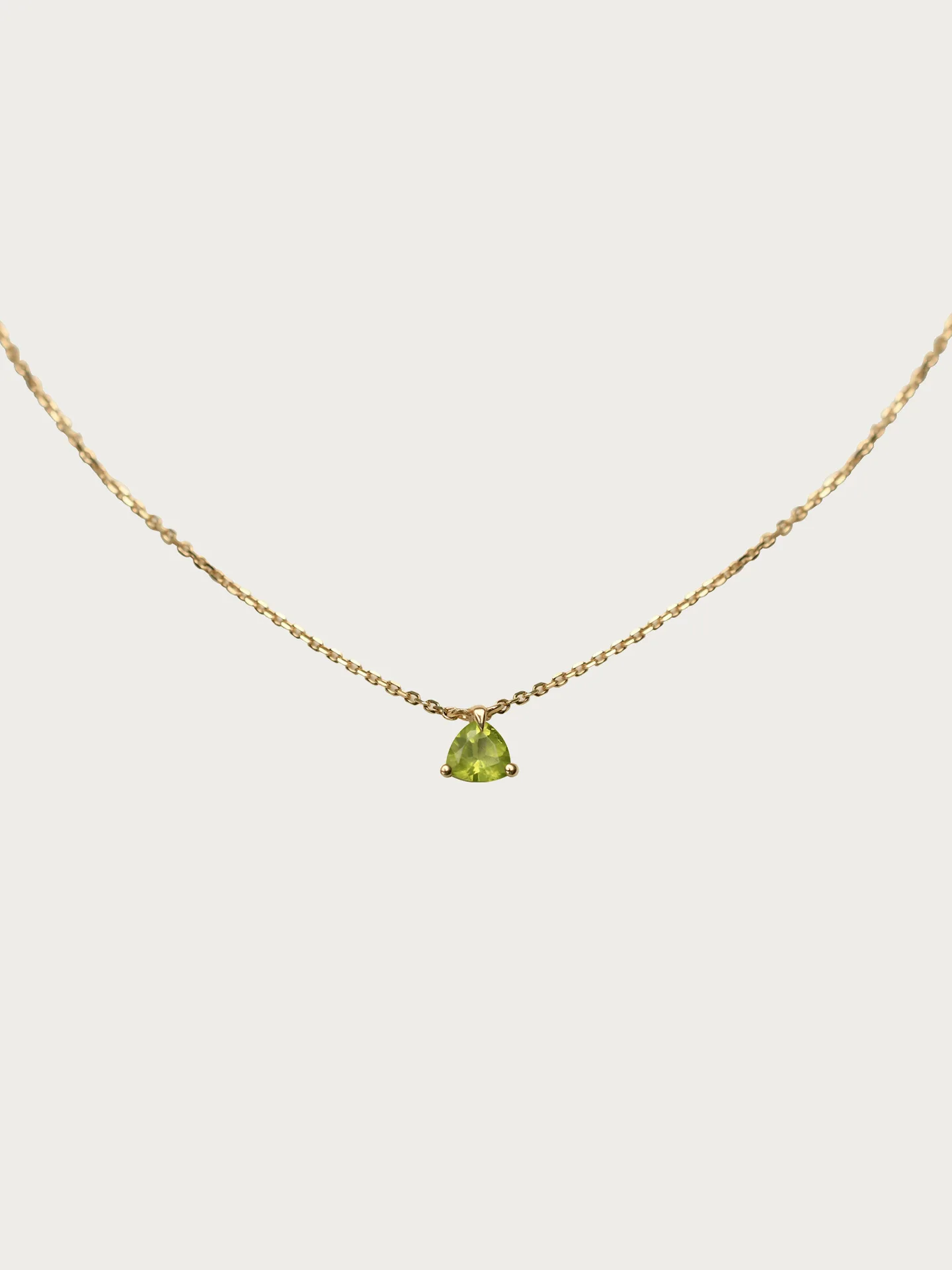 Original 925 Sterling Silver 14k Gold Triangle Green AAA Zircon Pendant Necklaces For Women Wedding Jewelry Money 925 Jewellery