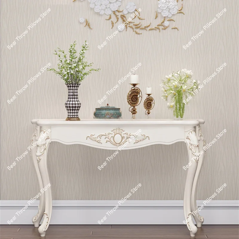 Modern Solid Wood Console Table Living Room Furniture Against The Wall Consol Entrance  Home Corridor Decoration