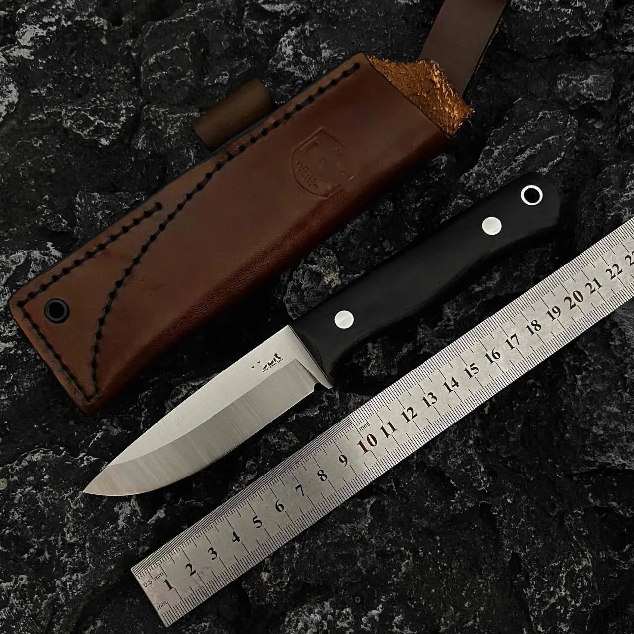 

Нож для кемпинга с фиксированным клинком 14C28N, цельностальной скандинавский клинок, EDC, удобный инструмент для охоты и разделки фруктов