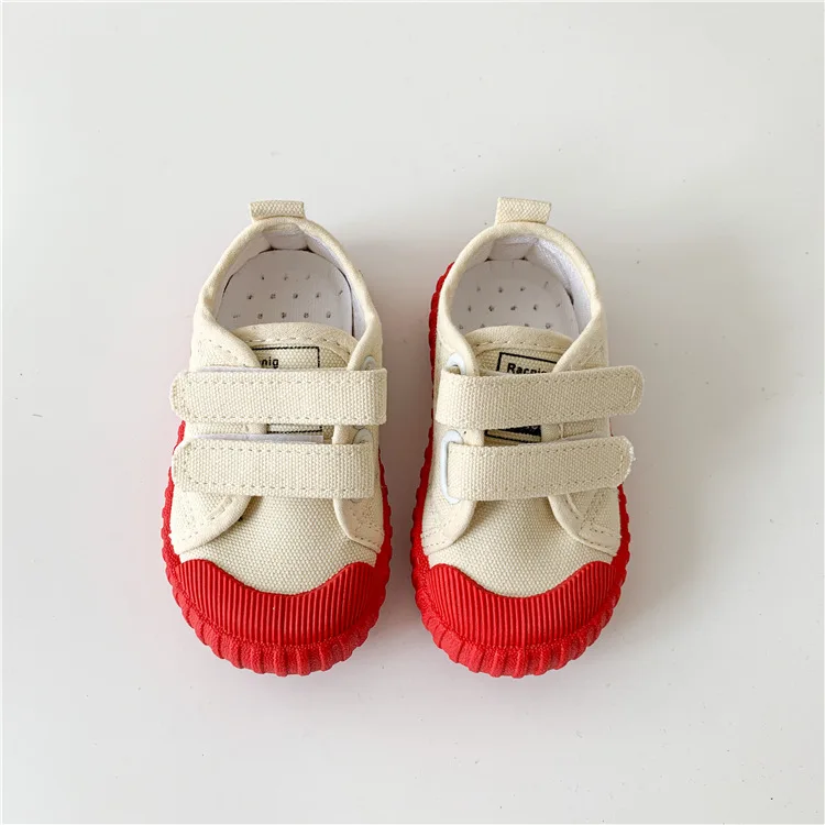 Children\'s Canvas Shoes 2022 Spring New Soft Sole Shoes Biscuit Shoes Boys Shoes Kindergarten Girls Baby White Shoes