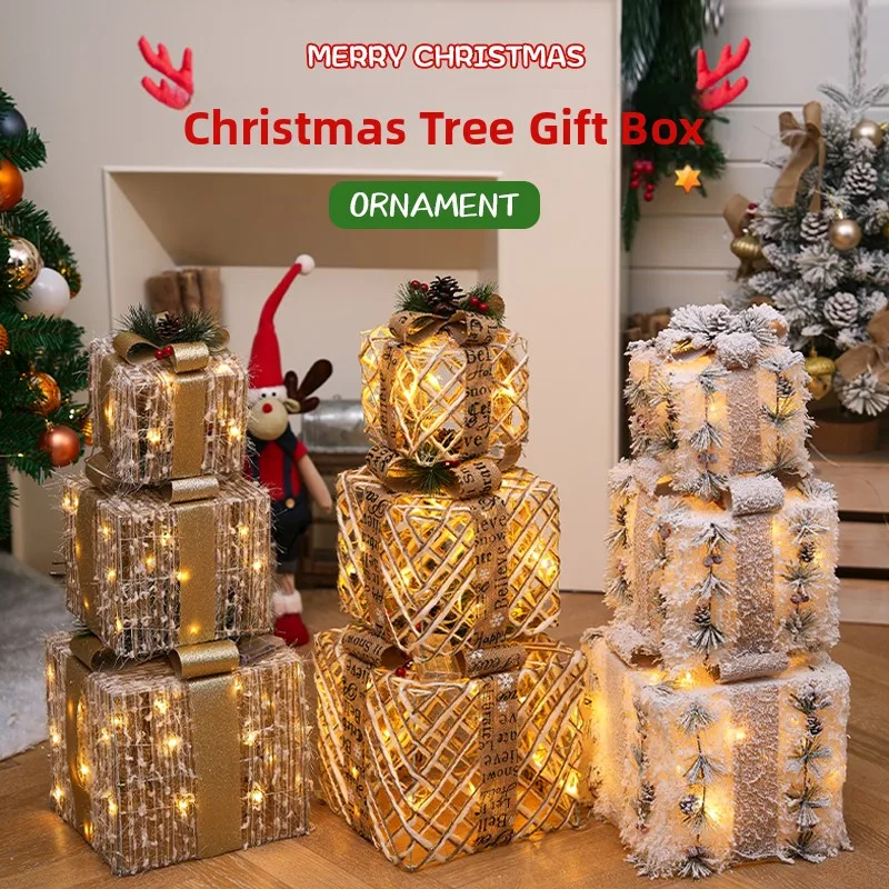 

Cisas Decorations under the Cisas Tree Gift Box Display Emp Box Festive Aosphere Arrangement Holiday Supplies