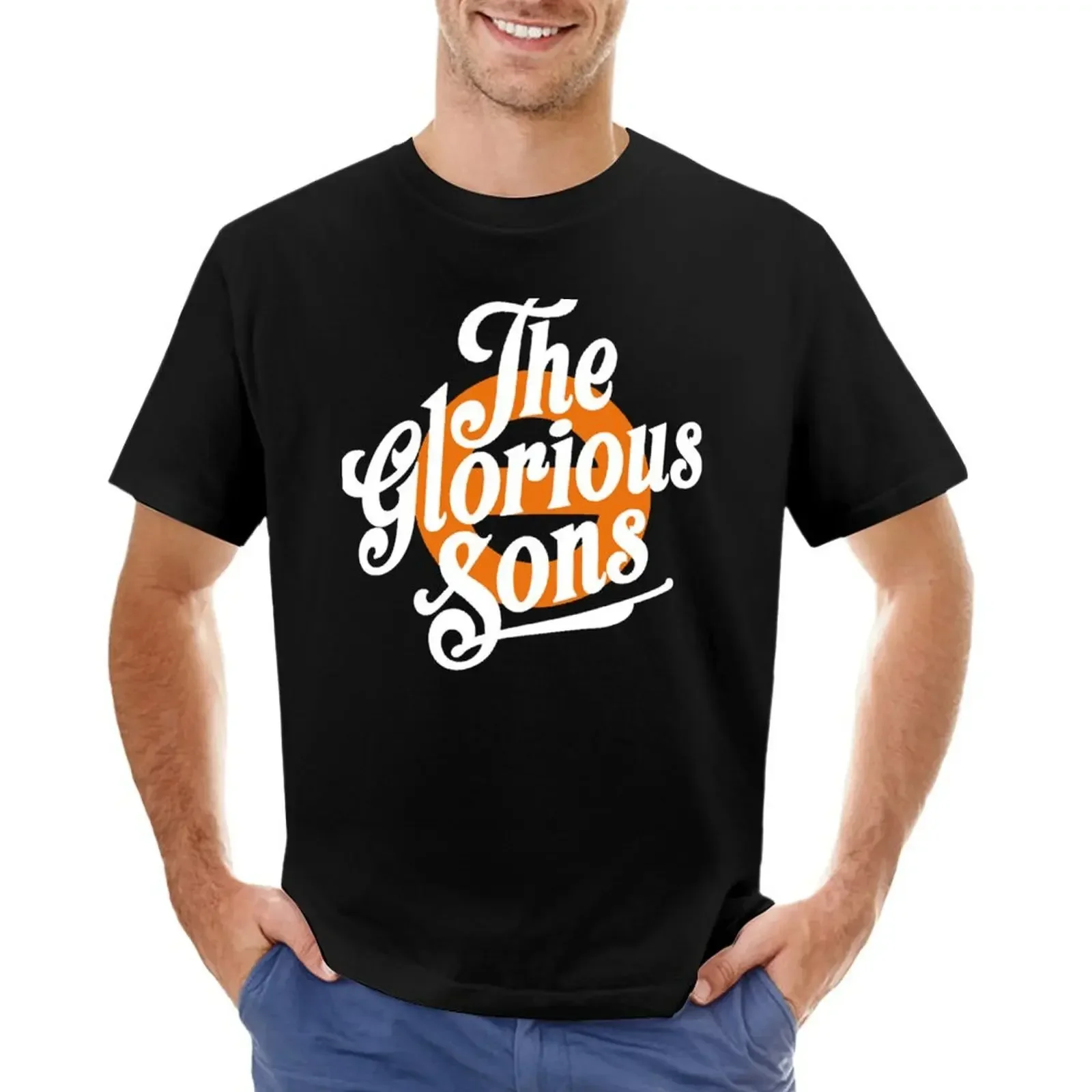 Лучший логотип, любимая Футболка группы великолепных сыновей, спортивная одежда для фанатов, винтажная одежда, индивидуальный дизайн, Мужская футболка