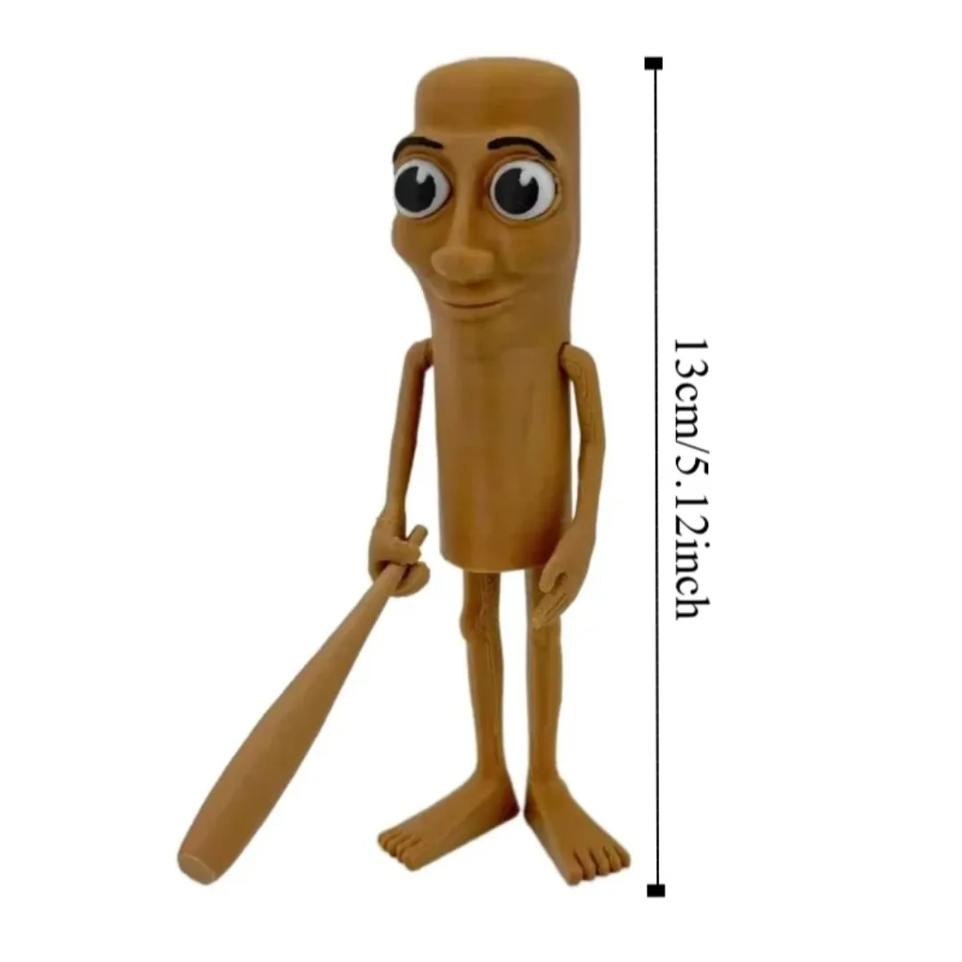 Patung Hiu Figur Tungtungsahur Boneka Lucu Figur Tralalero Tralala Mainan Cetak 3D Artikulasi Bergerak Mainan Anak-anak untuk Anak Laki-laki