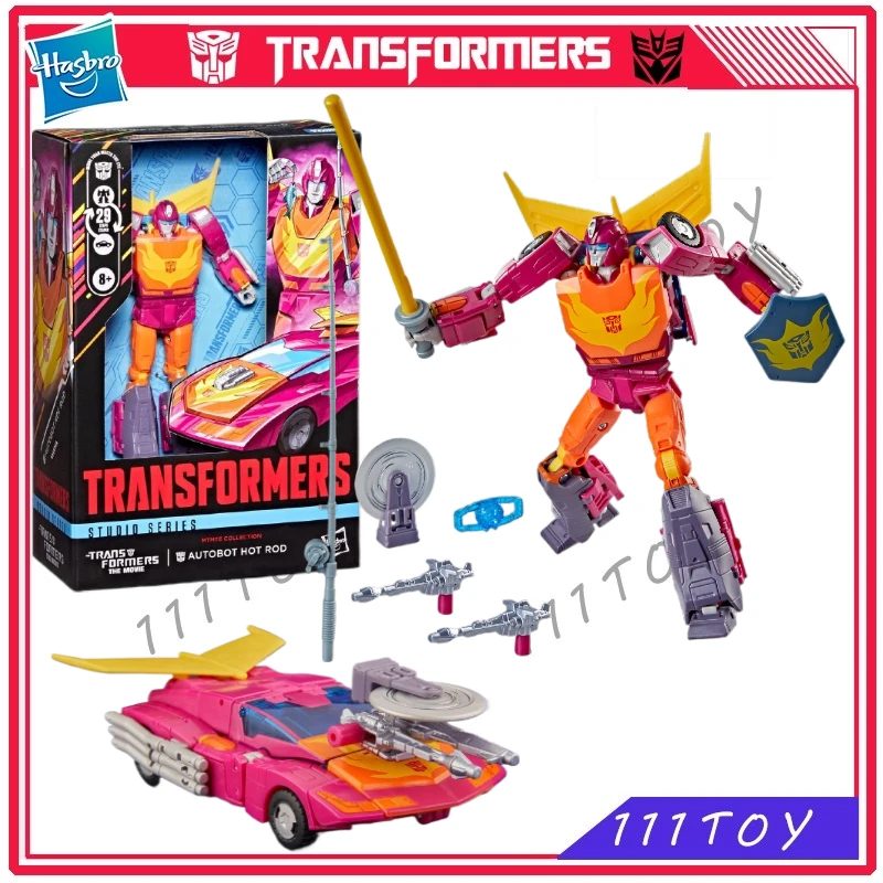 In Stock Hasbro Transformers Classic Toys Studio Series SS86  Voyager HOT Rod Action Figure Robot Toy Collection Gifts Hobbies