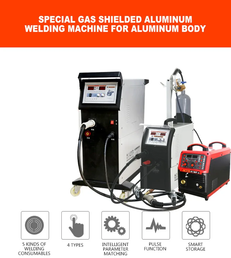 Multifunctional double-pulse aluminum body welding machine aluminum magnesium stainless steel TIG MMA welding machine