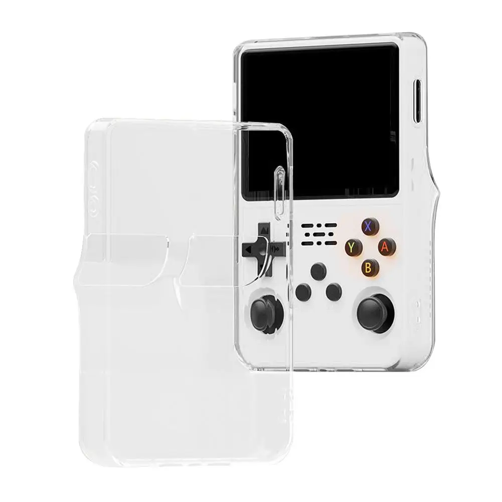  for r36s Protective Case Transparent Handheld Game Console Protective Cover Integrated TPU Soft Shell for r36s Shell