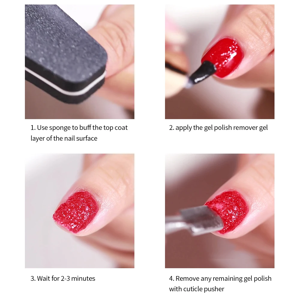 Vendeeni Magic Remover เจลเล็บสําหรับเล็บ Base Top Coat Fast Clean ภายใน 2-3 นาที UV Burst เจลเล็บ Remover