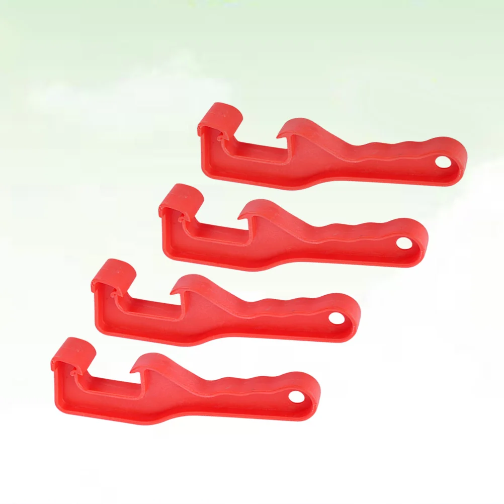 

4Pcs Open Lid Wrench Plastic Bucket Opener Lightweight Durable Paint Bucket Opener Tool High Strength Effortless Household Use