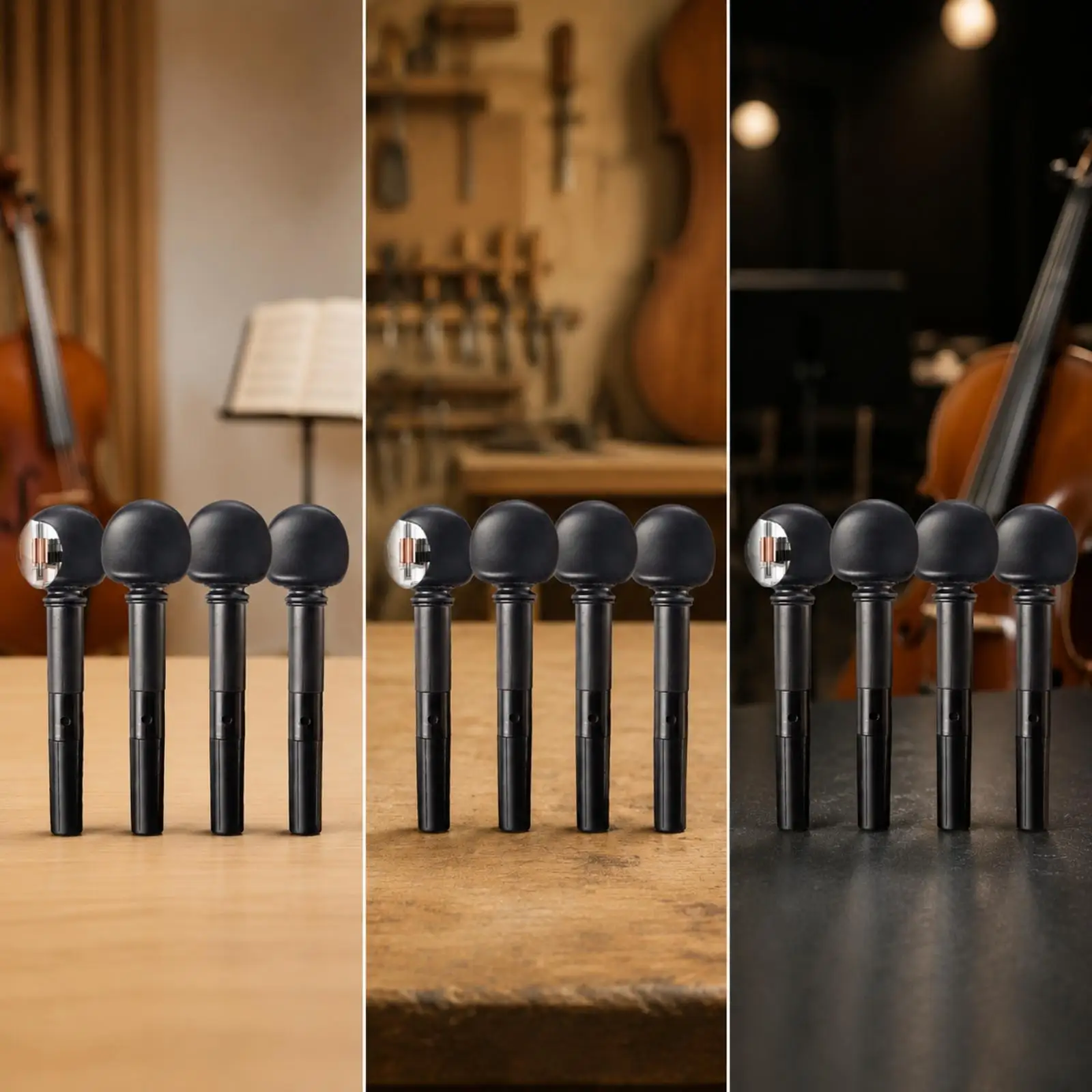 Cello Tuning Peg for String Instrument Repair Gear Style Tuner Screw Smooth Adjustment ABS Material Durable