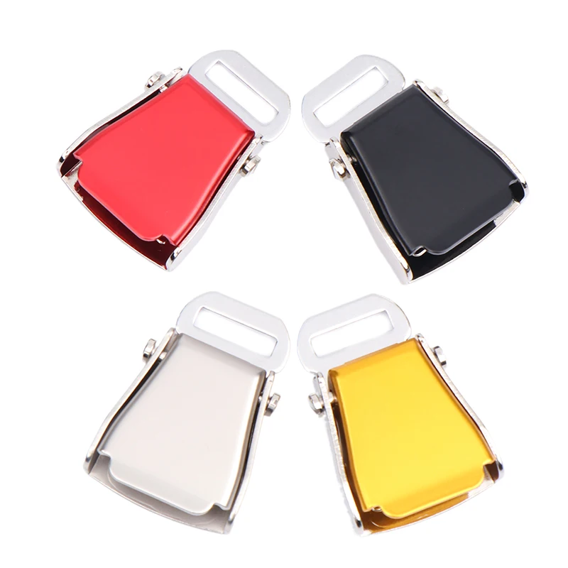 1PCS Luggage DIY Accessories 1.4CM SLOT Detachable Mini Airplane Safety Seat Belt Buckle Keychain Small Plane Buckle