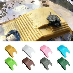 Double Track Turtle Basking Table Plastic Pet Supplies Turtle Climbing Platform with Suction Cup Aquarium Decors Turtle Terrace