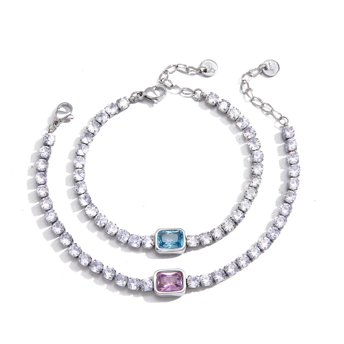 Yori Exquisite Zirconia Fashion Hand Chain Jewelry for Women Spring Summer Stainless Steel Waterproof Trendy Unique Bracelet
