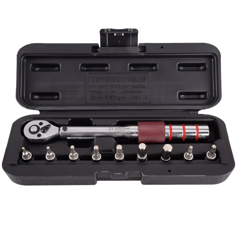 Industrial Grade 1/4 Mini Bicycle 2-15Nm Torque Wrench Set Torque Measurement Tool Set