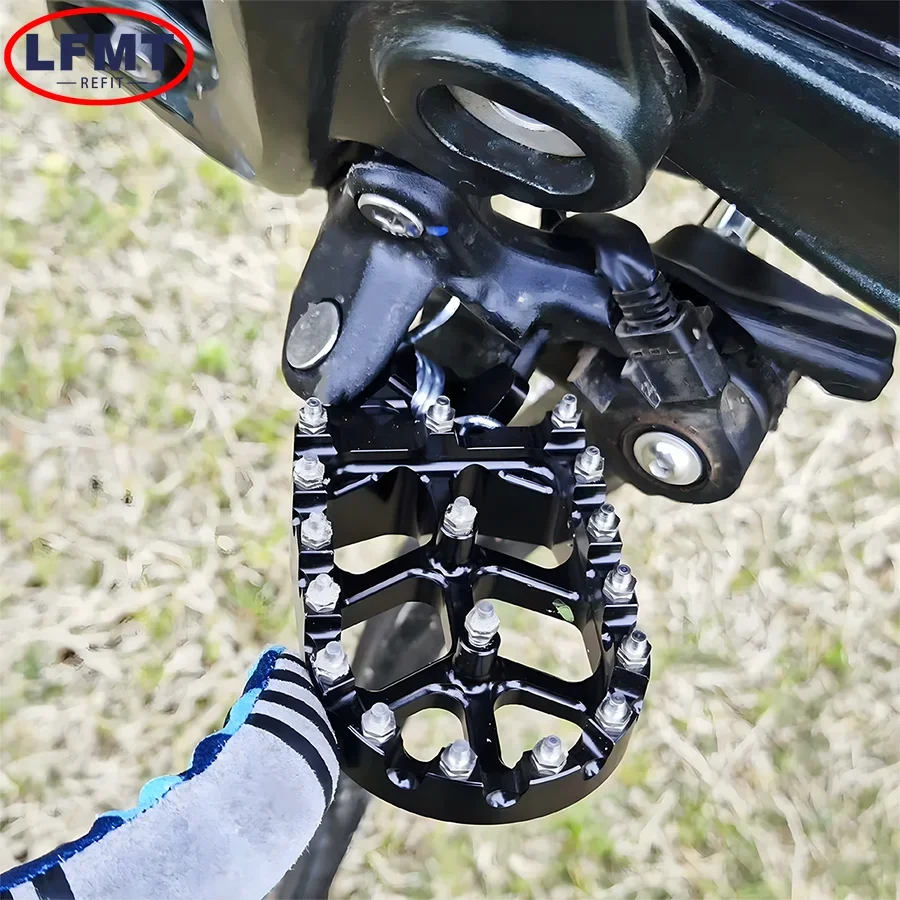 2023 veículo elétrico off-road motocicleta cnc footpegs pé pegs descansa pedais para sur-ron ultra abelha peças de bicicleta elétrica