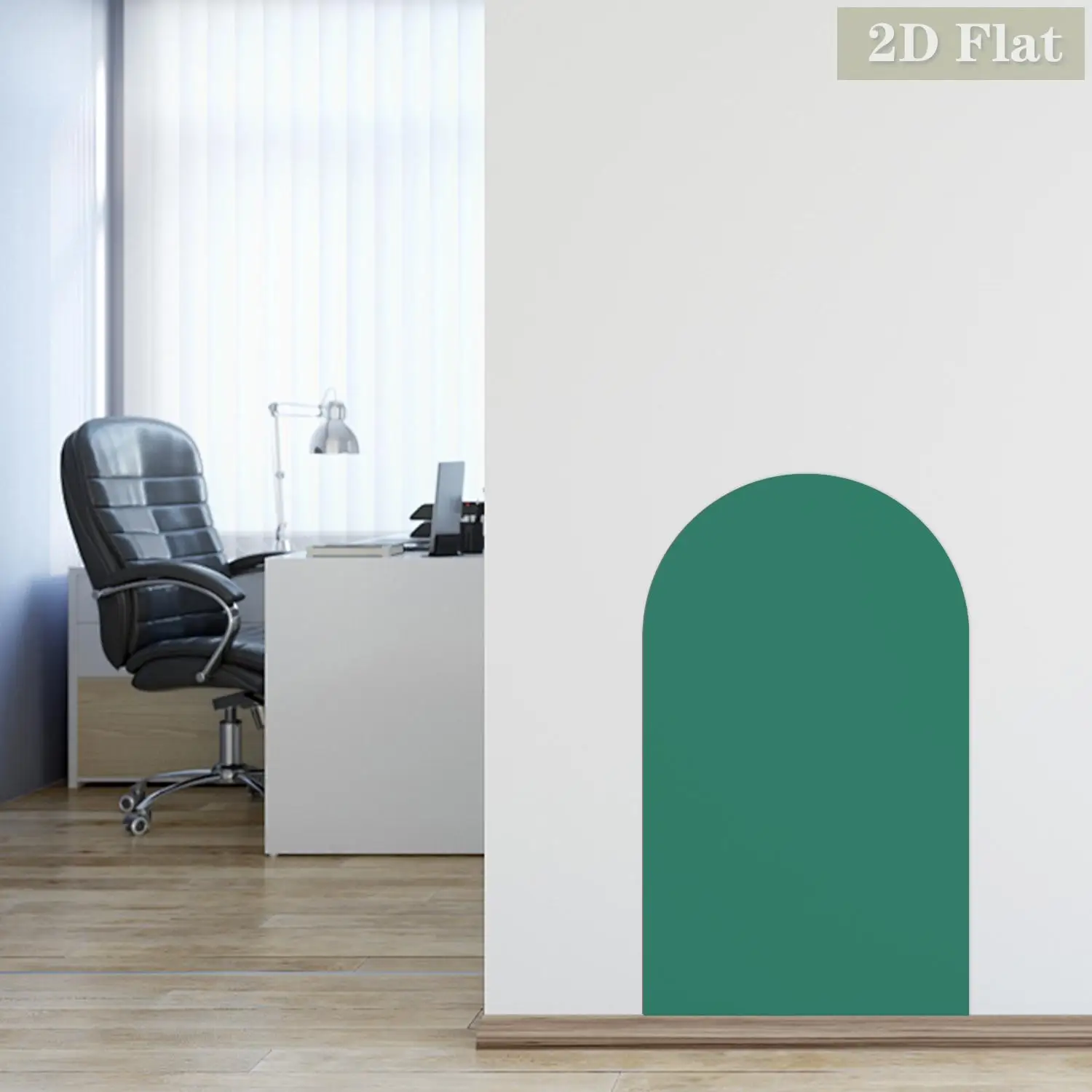 1 шт. арочная декоративная магнитная наклейка на стену для доски, самоклеящаяся, легко снимается, многоразовая, темно-зеленая, современный минималистский стиль