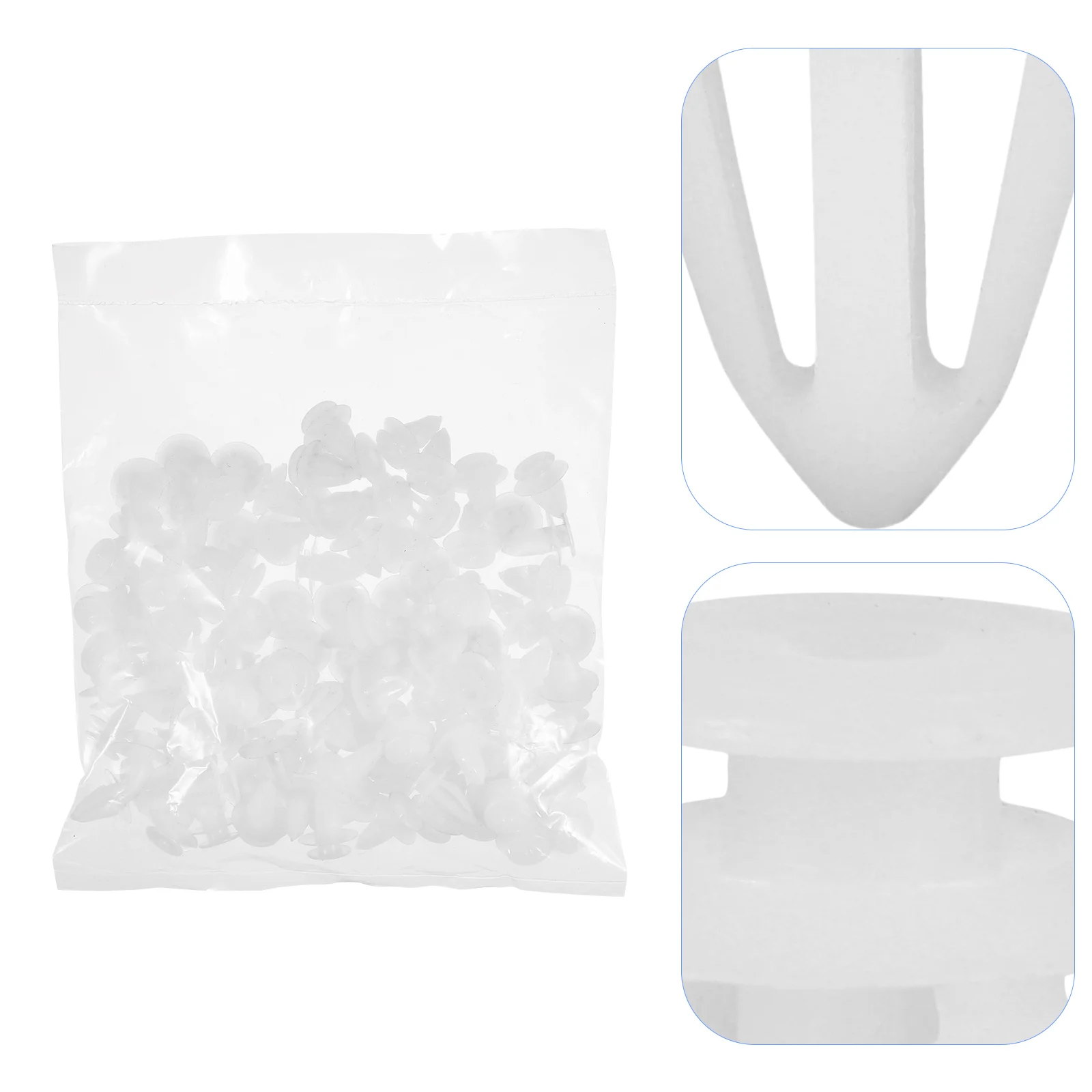 

100 Pcs Door Panel Decorative Buckle Car Push Pin Rivet Clamp Bumper Trim Body Clip Pa66 Nylon Fastener