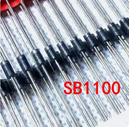 10pcs Schottky direct insertion SB140 SB150 SB160 SB180 SB1100 DO-41 original diode 1A