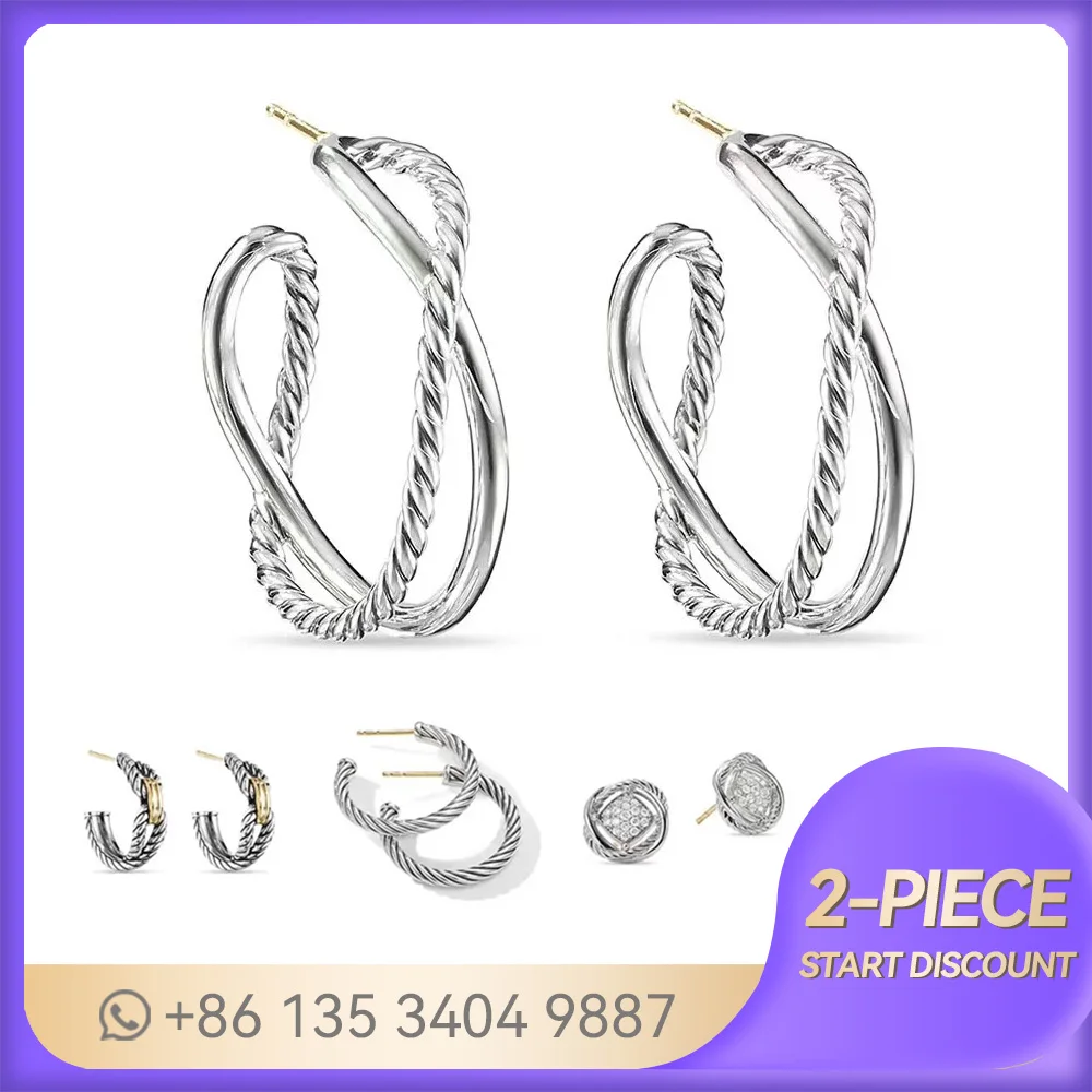 2024 Newest Style S925 Silver DY Earrings with Gemstone Decoration - Ideal Party Favors