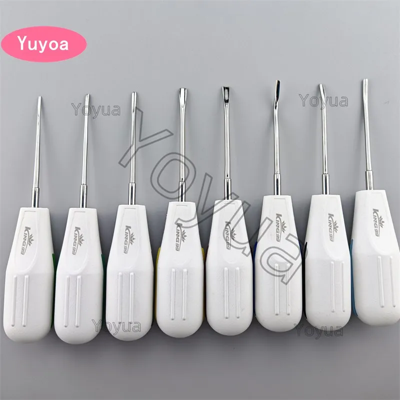 8 teile/satz Dental Minimal Luxating Aufzüge Gebogene Wurzel Zange Invasive Zahn Extrahieren Set